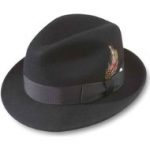 broner dress hat - black