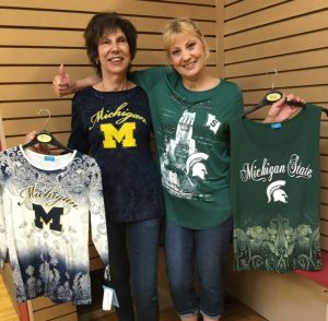 U of M and MI State tees