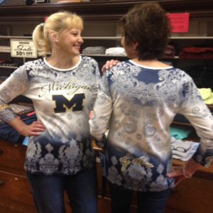 U of M tee shirts