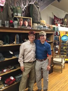 Mike and Bob Jacquart, owner of Stormy Kromer